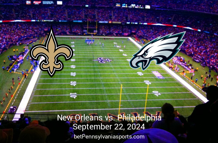 Philadelphia Eagles Clash with New Orleans Saints on September 22 2024 at 100 PM